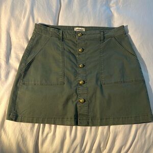 L’agence button down mini skirt